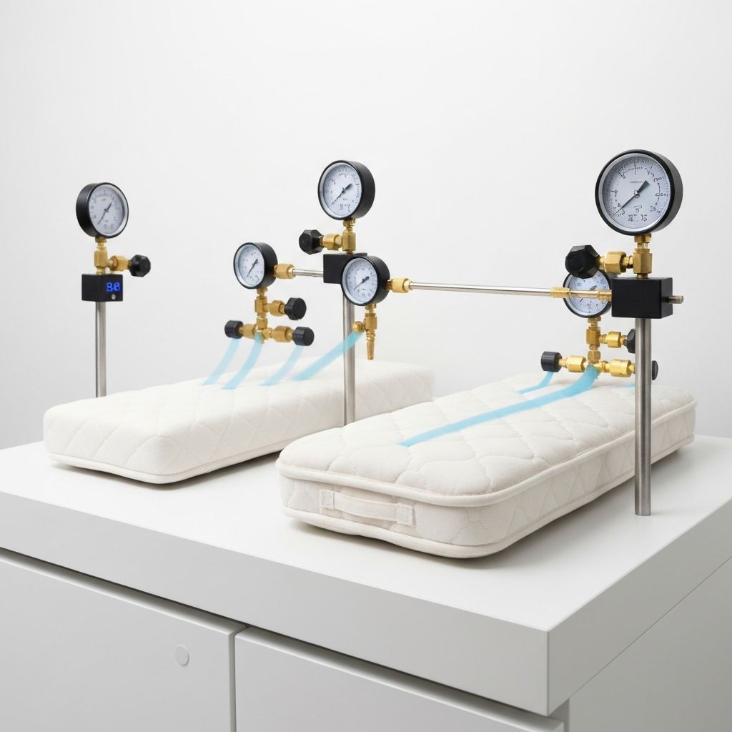 Independent laboratory breathability test comparing Newton mattress to standard foam