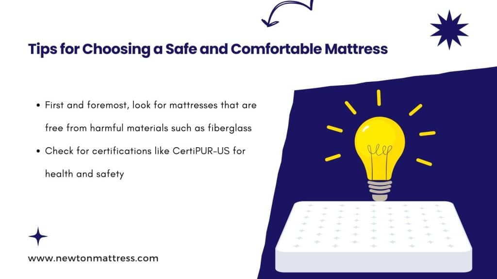 Tips for Choosing a Safe and Comfortable Mattress