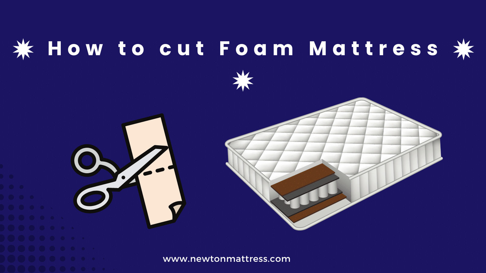 How to cut foam mattress